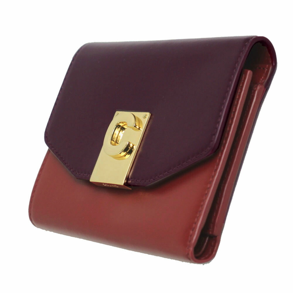 Celine Wallet Red Ruby Leather Bifold
